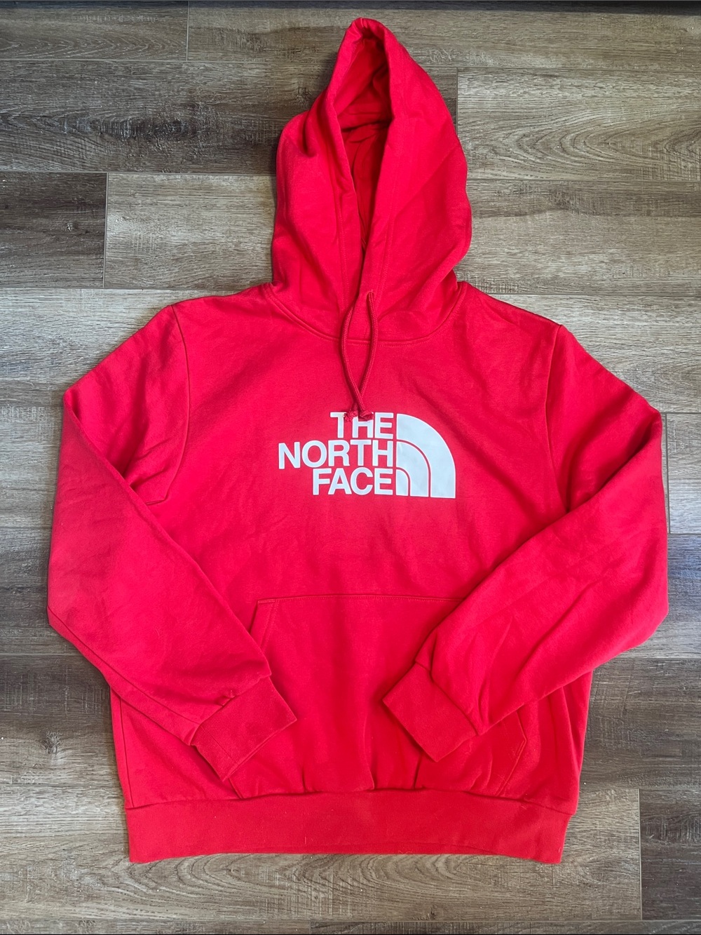 The North Face Half Dome Pullover Hoodie Red Sz L